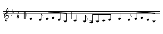 Kamisica - staff notation