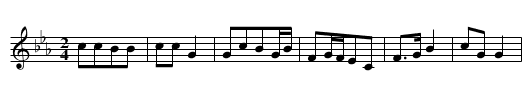 Kan huagu - staff notation