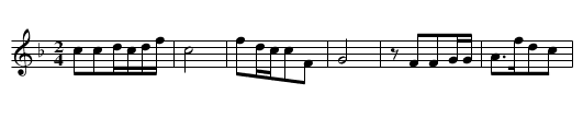 Kan wawa - staff notation