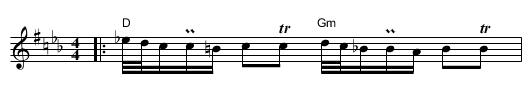 Kana me uvonigjum - staff notation