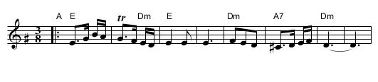 Kandel's hora    [Em] - staff notation