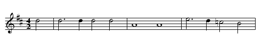 Kannenlied - staff notation