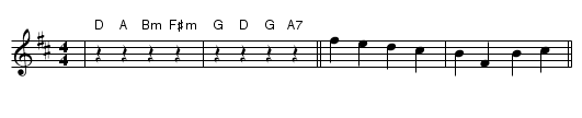 Kanon - staff notation