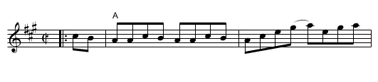 Kansas City Reel - staff notation