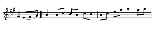 Kansas City Reel - staff notation