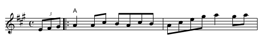 Kansas City Reel - staff notation