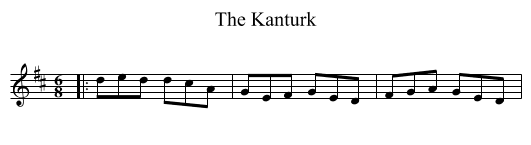 Kanturk, The  - staff notation