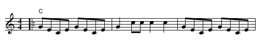 Käppadansen (Soldier's Joy) - staff notation
