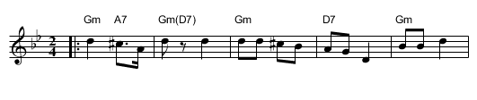 Kapusta - staff notation