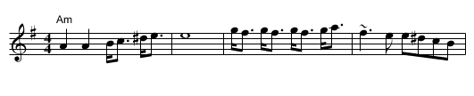 Karagouna - staff notation