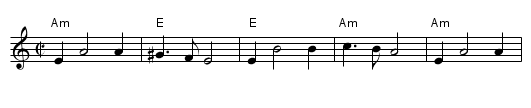 Karapiet - staff notation
