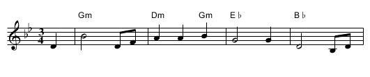 Karjalan kunnailla - staff notation