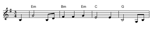 Karjalan kunnailla - staff notation