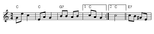 Karliku - staff notation