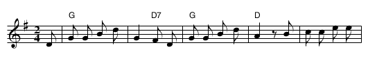 Karlsborgsvisan - staff notation