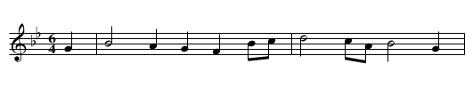 Karwochenlied - staff notation