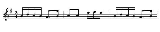 Kas a barh 2 - staff notation