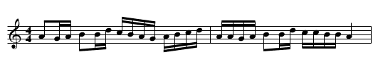 Kas a-Barh - staff notation