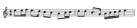 Kas a-Barh - staff notation