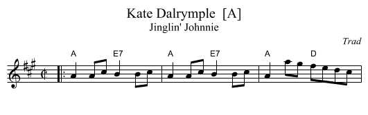 Kate Dalrymple  [A] - staff notation