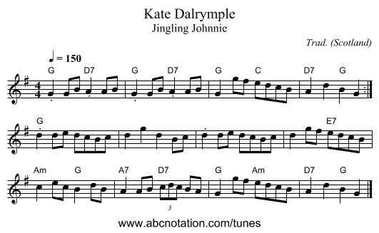 Kate Dalrymple - staff notation