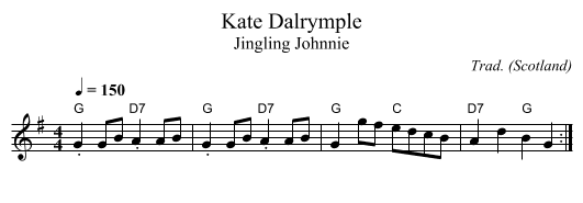 Kate Dalrymple - staff notation