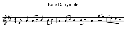 Kate Dalrymple - staff notation