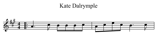Kate Dalrymple - staff notation