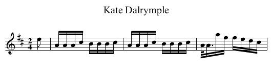 Kate Dalrymple - staff notation
