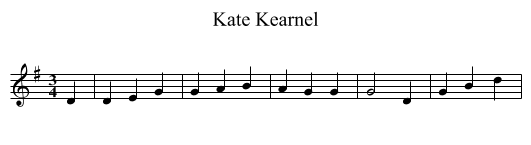 Kate Kearnel - staff notation