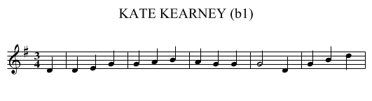 KATE KEARNEY (b1) - staff notation