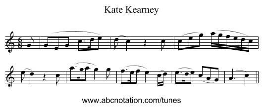 Kate Kearney - staff notation
