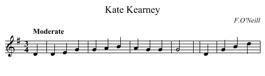 Kate Kearney - staff notation