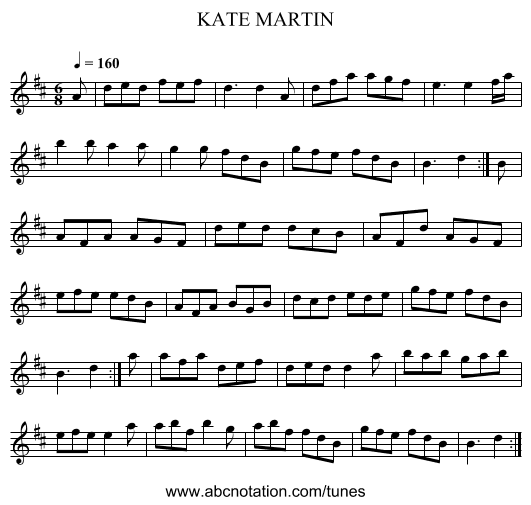 KATE MARTIN - staff notation