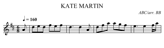 KATE MARTIN - staff notation