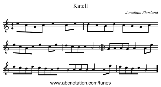 Katell - staff notation