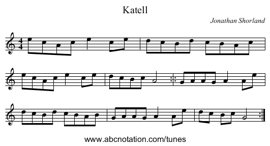 Katell - staff notation