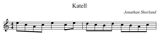 Katell - staff notation