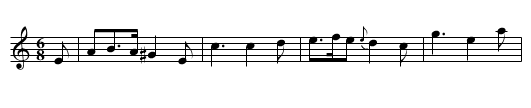 Kate's Answer (to My Mother’s aye glowerin ower me) - staff notation