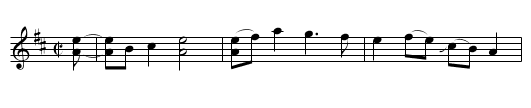 Kate's got the Bellyache - staff notation