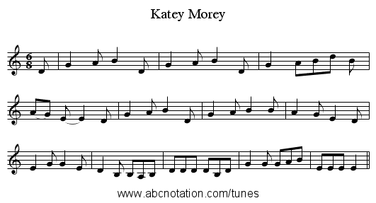 Katey Morey - staff notation