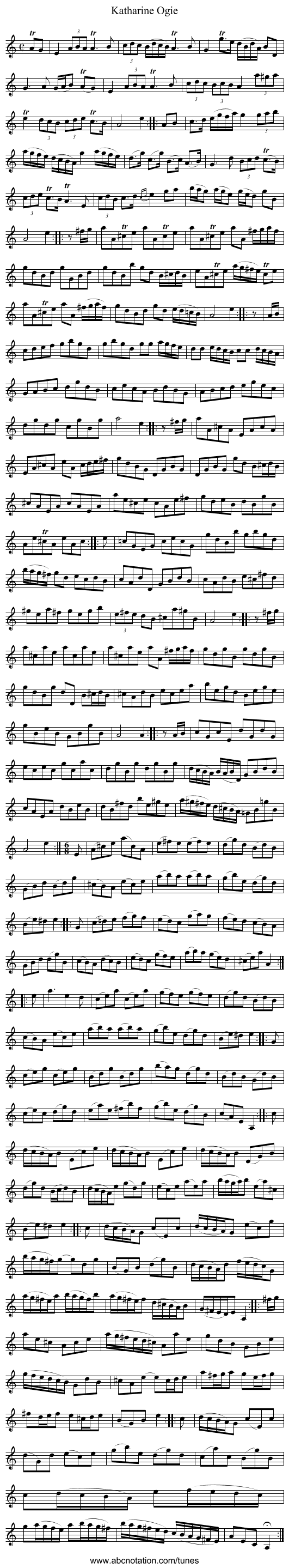 Katharine Ogie - staff notation