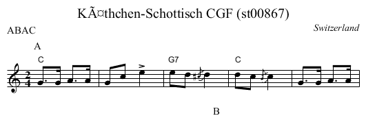 KÃ¤thchen-Schottisch CGF (st00867) - staff notation