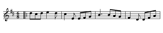 Kathleen Hehir's Jig - staff notation