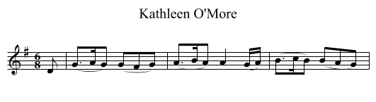 Kathleen O'More - staff notation