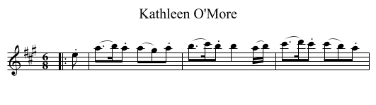 Kathleen O'More - staff notation