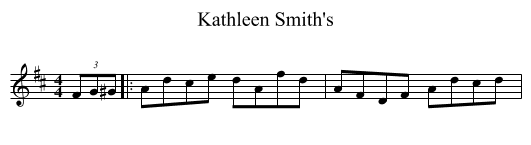 Kathleen Smith's - staff notation
