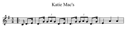 Katie Mac's - staff notation