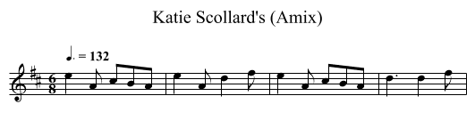 Katie Scollard's (Amix) - staff notation