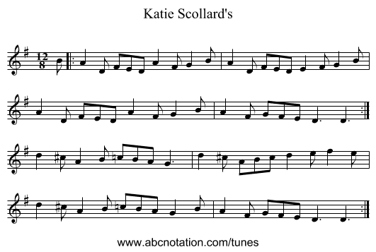 Katie Scollard's - staff notation